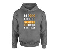 tshirtladen Handwerker Sweater für den Bauherrn Der einzige mit Ahnung auf der Baustelle, Farbe: Grau, Größe: Xx-Large