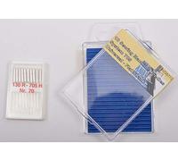 TSL Nähmaschinennadeln mit flachem Schaft, Nr. 70, 10 Stück, Metall, Silber, 4 x 0.1 x 0.1 cm