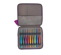 TSMORY 9 Stück Ergonomische Stricknadeln, buntes Häkelnadel-Set, 3,5 mm - 8,0 mm, Häkelnadel zum Basteln, Stricknadeln