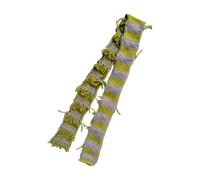 TSMORY Elegantes gestreiftes Halstuch für Damen, modisch, schlankmachend, lässiger Schal für den Winter, strukturierter Strickschal, Wollmischung, Tierschal, cremefarben, Einheitsgröße