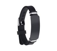 Tsophreniq Gravierbares Armband mit weichen Silikonmaterialien und robusten Metallbeschlägen Multi Szene Mode Armband Multi Szene Mode Armband