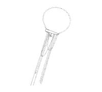 Tsophreniq Süße Gothic Charme Ketten Halskette mit abnehmbarem Herz Pin, Damen Schmuckstück, Abzeichen Brosche, modische Anstecknadel für Damen