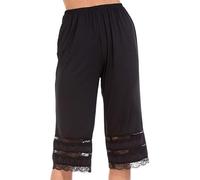 Tsophreniq Unterkleid, kurze Hose, Spitzenbesatz, Pumphose mit weitem Bein, Pettipant Hose, Pyjama Halbslip Culotte Slip Shorts, Spitzenbesatz Pyjamahose