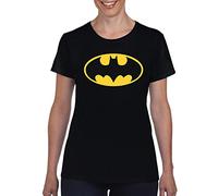 TSP Batman Logo Damen T-Shirt S Schwarz