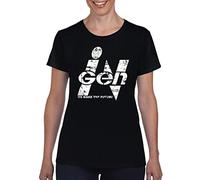 TSP Jurassic Ingen Park Logo Damen T-Shirt XL Schwarz