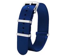 TStrap Nato Uhrenarmband 22mm Nylon - Blau Armband Uhren für Herren Damen Ersatz - Weich Schnellwechsel Uhrband Ersatzarmband Uhr - 18mm 20mm 22mm 24mm