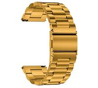 TStrap uhrenarmband 24mm 22mm 20mm für herren, uhrband metall Gold mit Schnellverschluss, Smartwatch Armband aus Gebürstetem Massivem Edelstahl Ersatzband,18mm 16mm