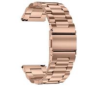 TStrap uhrenarmband 24mm 22mm 20mm für herren, uhrband metall Roségold mit Schnellverschluss, Smartwatch Armband aus Gebürstetem Massivem Edelstahl Ersatzband,18mm 16mm