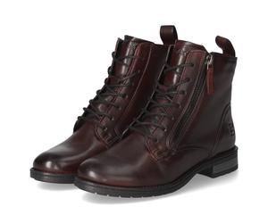 TT.Bagatt Schnürstiefeletten - Gr. 39 - Rot - Glattleder