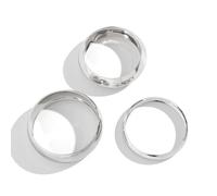 TTPSRY 3 Stück Glatte Armreifen Set Klassische Runde Armband Kollektion Elegante Schmuck Accessoires Zeitlose Metallarmband