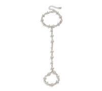 TTPSRY Bracelet für Damen Gold Slave Chain Bracelet Vintage Rhinestone Ring Wrist Bracelet Personalize Hand Chain Bracelet Jewelry for Girls Gifts