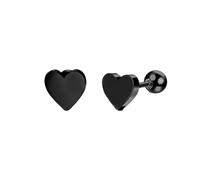 TTPSRY Herz Ohrstecker Edelstahl Knorpel Ohrring Set Damen Mädchen Herzform Ohrringe Schmuck 6mm 8mm