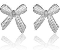 TTPSRY Ohrringe Schleife Damen Ohrstecker Elegant Ohrhänger Schmuck Geschenk Ohrschmuck Stilvoll Modische Accessoires Hochwertige Ohrringe für Frauen Mädchen Alltag Party Hochzeit