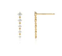 TTPSRY Ohrstecker Damen piercing ohr Ohrringe Kristall Tropfen Zirkonia Hypoallergen Minimalistisch Ohrring Kette Hänger Schmuck Geschenke
