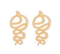 TTPSRY Schlangen Ohrringe Punk Stil Metalllegierung Statement Schmuck Große Tropfen Ohrhänger Damen Accessoires