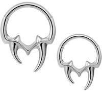 TTPSRY Tribal Drachenzahn Segment Ring Nasenpiercing Septum Clicker Chirurgenstahl Körperschmuck