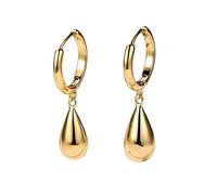 TTPSRY Tropfenform Creolen Ohrringe Damen Schmuck Hochglanz Hängeohrringe Minimalistisch Elegant Klassisch