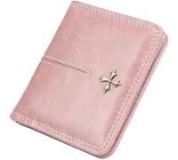 TTPSRY XFSRG Kompakte Geldbörse Damen Portemonnaie Kunstleder Brieftasche Kleines Portmonee Münzbörse Kartenhalter Geldtasche Klassisch Elegant