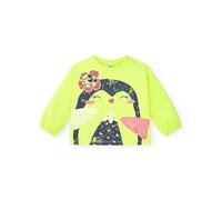 Tuc Tuc Neongrünes Sweatshirt mit Pinguin-Design für Mädchen aus der Freezy-Kollektion, Größe 6 Monate