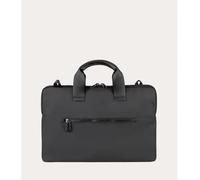 Tucano, Gommo Super Slim Laptoptasche 15,6" und MacBook Air 16", Schlanke Computertasche mit Abnehmbarem Schultergurt und Zubehörfach, Wasserabweisendes Gummimaterial, 39,50x27x2 cm, Schwarz