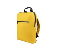 Tucano Gommo Backpack Rucksack für Laptop 15,6" und MacBook 16", Gepolsterter Laptoprucksack aus Gummiertem Material, Atmungsaktiver Rücken, Trolley-Band, Arbeitsrucksack, 29x41x11,5 cm, Gelb