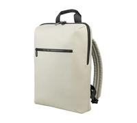 Tucano Gommo Backpack Rucksack für Laptop 15,6" und MacBook 16", Gepolsterter Laptoprucksack aus Gummiertem Material, Atmungsaktiver Rücken, Trolley-Band, Arbeitsrucksack, 29x41x11,5 cm, Grau