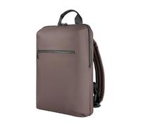 Tucano Gommo Backpack Rucksack für Laptop 15,6" und MacBook 16", Gepolsterter Laptoprucksack aus Gummiertem Material, Atmungsaktiver Rücken, Trolley-Band, Arbeitsrucksack, 29x41x11,5 cm, Braun