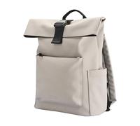 Tucano, Gommo Rolltop Laptop-Rucksack für MacBook Pro 13" und Laptop 14" aus Gummiertem Material, Arbeitsrucksack für Herren und Damen mit Rollverschluss, Gepolsterter Tasche und Trolley-Band, Grau