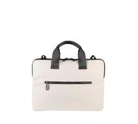 Tucano, Gommo Super Slim Tasche für PC Laptop 14" und MacBook Air 15", Schlanke Computertasche mit Abnehmbarem Schultergurt und Zubehörfach, Wasserabweisendes Gummimaterial, 36x25,5x2 cm, Grau