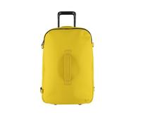 Tucano, Gommo Trolley Handgepäck 53x39x25 cm, Kabinenkoffer mit Laptopfach für 15,6" und MacBook 16", Trolley aus Gummiertem, Wasserabweisendem Material, Leisen Rollen und Teleskopgriff, Gelb