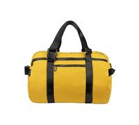 Tucano, Gommo Weekender, Reisetasche und Sporttasche aus Gummiertem Material, Tasche oder Rucksack mit Schultergurt und Außentaschen, Tasche für Herren und Damen 45x33x25 cm, Gelb