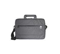 Tucano Loop Laptoptasche/Schultertasche für 15 Zoll Notebook/Tablet/Netbook/Laptop/Ultrabook/MacBook | Außentasche Reißverschluss - schwarz-grau