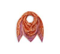 Tuch aus edler Viskose mit Logo-Flowers orange - Gr. - one size