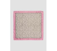 Tuch aus Satinmix mit Leo-Print 1 creme|mehrfarbig 2169216.04A2.1