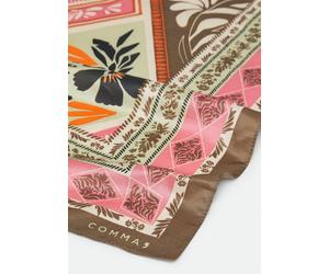 Tuch aus Seidenmix mit abstraktem Muster pink|mehrfarbig ONESIZE