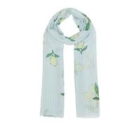 Schal aus Webware mit Allover-Muster ONESIZE blau 2177005.51B9.ONESIZE