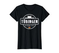 Tübingen Germany City Travel Silhouette Preisgünstiges Grafik-T-Shirt
