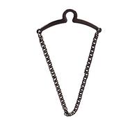 Tuelaly Krawattenklammer Dekorative Mode Männer Mode Krawattennadel Clip mit Kette, Schwarz , S