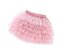 Tüllrock Damen Faschingskostüme-Rock mit elastischer Taille, Tüll, Geschichteten Rüschen, Netzstoff über dem Knie, kurzer Stufenrock