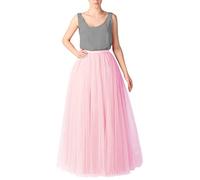 Tüllrock, Damen, Mädchen, elastisch, Pailletten, Plissee-Rock, 3-lagig, Netzrock, mehrfarbig, kurzer Rock, Erwachsene, Tutu, für Mädchen, Damen, Karneval, Geburtstag, Cosplay, Party, Rock, schwarz,