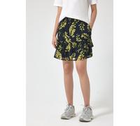 Street One Studio Frauen Knielanger Chiffon-Rock mit Print in Blau, Gr: 42