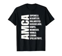 Türk Amca Definition Motiv - Stolzer Onkel & Grillmeister Preisgünstiges Grafik-T-Shirt, Herren, Schwarz, S