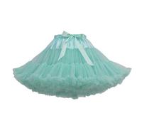 Tütü Damen Erwachsene Tüllrock Petticoat Puffy Tulle Skirt Princess Ballet Dance Pettiskirts Underskirt Karneval Kostüm Lang Asymmetrisch Rock Tutu Kurz Kurzer Tüll Bunt Gemischt Pettycoat