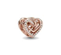 TUITA 1 Stücke Feine Rose Gold Weiß Rosa Clip Dasiy Ozean Sommer Charms Fit Original Versilbert Armband Für Frauen Schmuck