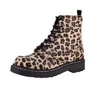 TUK Anarchic Boots T2181, Damen Stiefel, Schwarz (Noir (Natural Leopard)), 37 EU