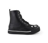 TUK Damen-Sneaker „Kitty“ aus schwarzem Kunstleder - A6570L EU42