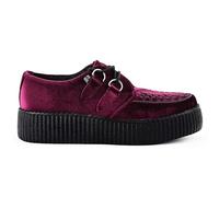 TUK Footwear Unisex Viva High Creepers - Leder-Plateau-Schnürschuhe im Gothic-Stil