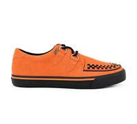 TUK Pointed Creeper Sneaker Orange Cow Suede Plateau Shoes - A9182 EU 37