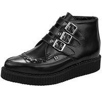 TUK Pointed Creeper, Unisex-Erwachsene Sneaker, Schwarz (Noir (Black Leather/Black Interlace)), 36 EU