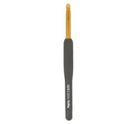 Tulip Häkelnadel T15-100e Soft Grip – 6 mm, 14 cm – Mind Brown